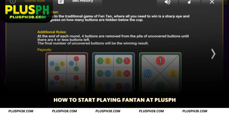 How to Start Playing Fantan at PLUSPH